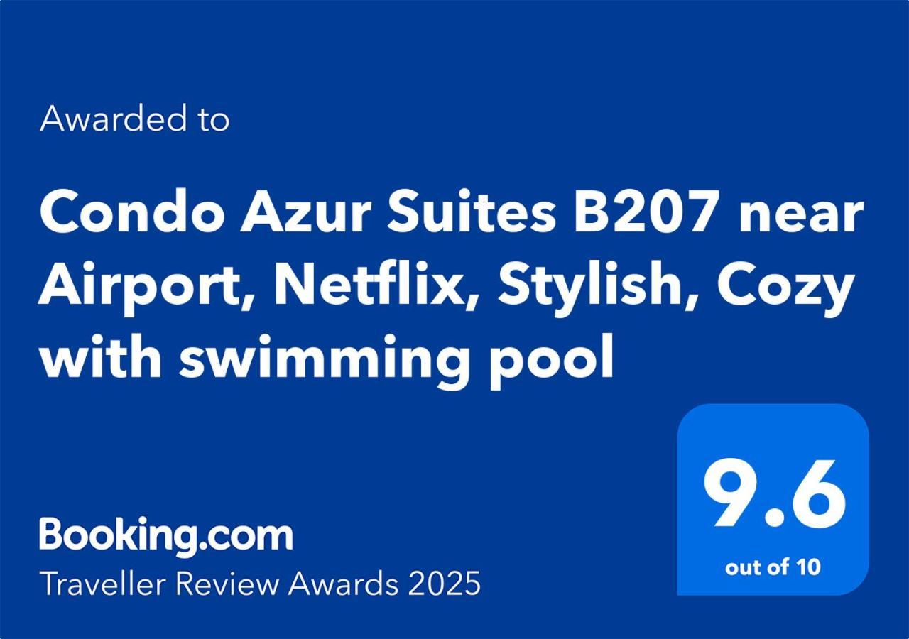 Condo Azur Suites B207 Near Airport, Netflix, Stylish, Cozy With Swimming Pool 麦克坦 外观 照片